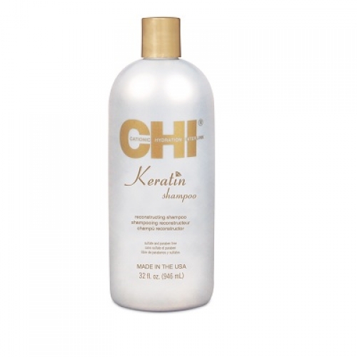 Восстанавливающий шампунь для волос "Кератиновое восстановление" Keratin Shampoo CHI 946 мл