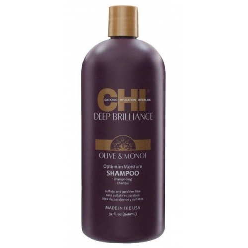 Шампунь для поврежденных волос CHI Deep Brilliance Olive & Monoi Optimum Moisture Shampoo 946 мл