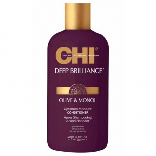 Кондиционер для поврежденных волос CHI Deep Brilliance Olive & Monoi Optimum Moisture Conditioner 355 мл
