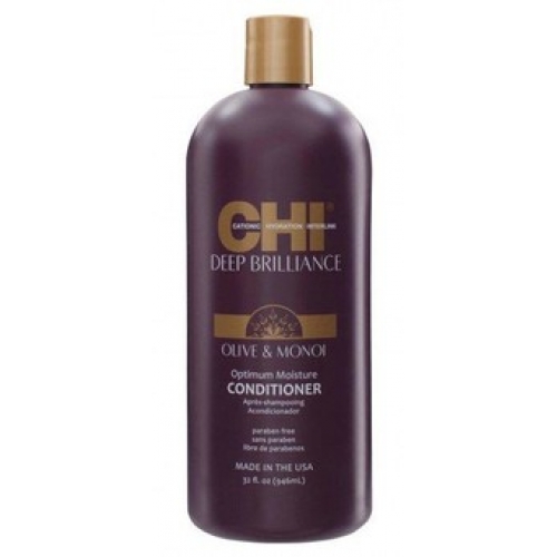 Кондиционер для поврежденных волос CHI Deep Brilliance Olive & Monoi Optimum Moisture Conditioner 946 мл