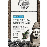Маска для лица тканевая успокаивающая WELCOS	Jeju Nature's Green Tea Mask,	20мл